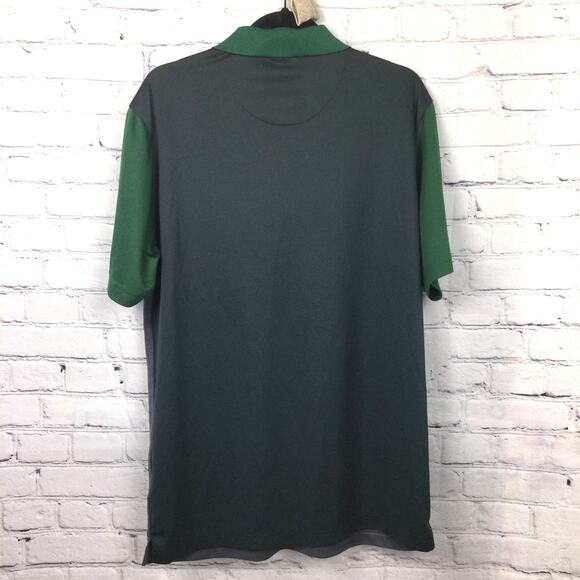 NFL Onfield Apparel Jets Nike Dri-Fit Men's Preppy Collared Golf Polo Gray L - Picture 3 of 11